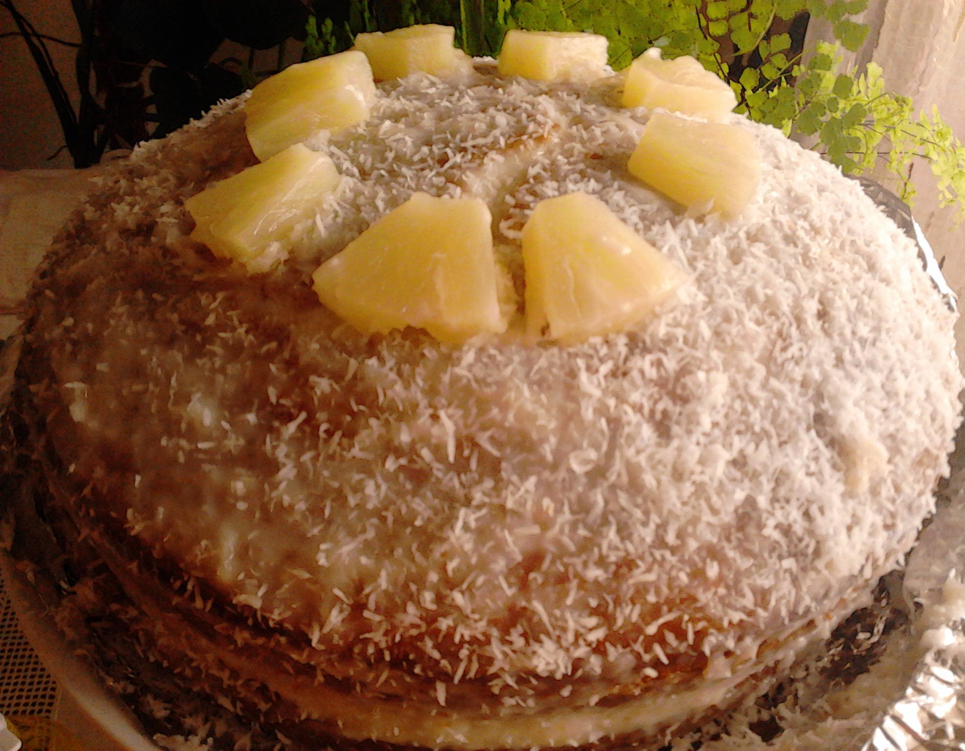 Torta di Pia-Colada con The Verde